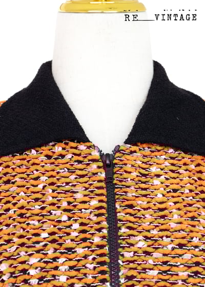 睫毛彎彎鮮橘色短版外套3