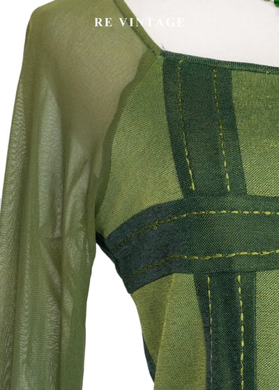 套裝上衣 - 森之呼吸。雙色拼接上衣7