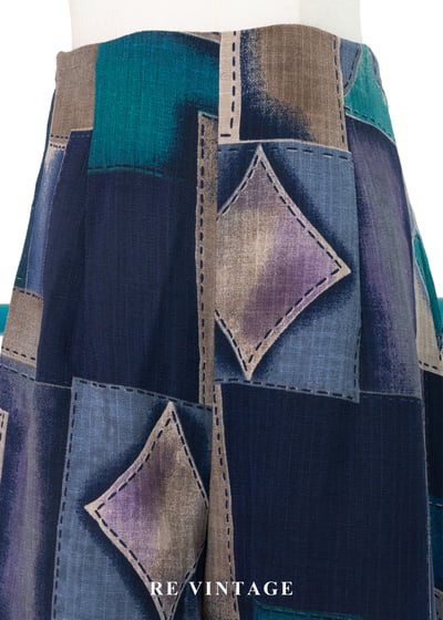 Mosaic Groove 畫布律動高腰短褲(26")3