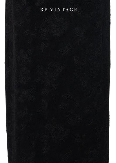 必備單品 - 立體壓花黑色長裙（26-32"）4