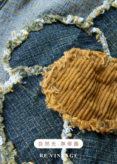 冬日午後一抹陽光一朵小花丹寧裙（27"）15