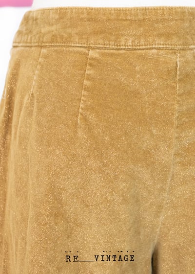 亮金金の小花刺繡寬版褲11