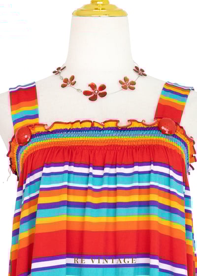 紅寶石甜蜜彩虹長版上衣/迷你洋裝7