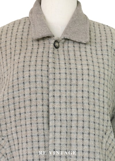 Brown Rice 微縮小方格毛呢夾克外套3