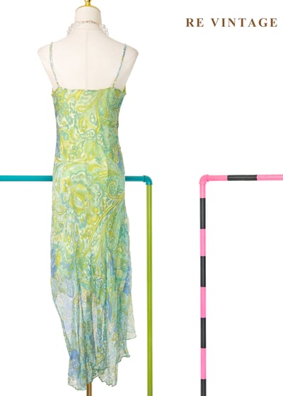 檸檬流光夏日垂墜感細肩帶洋裝13