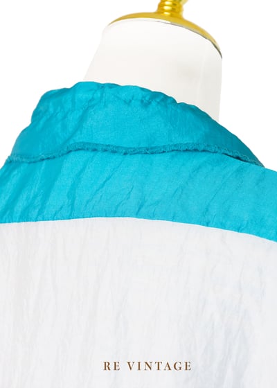 『歐洲寶物』湖水綠拼接尼龍小人偶外套 Sergio Tacchini10