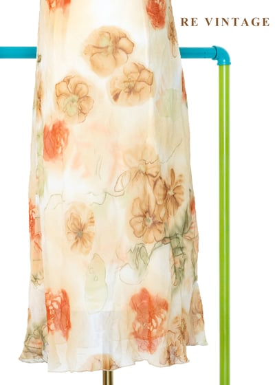 陽光午後大花圖騰少女洋裝15