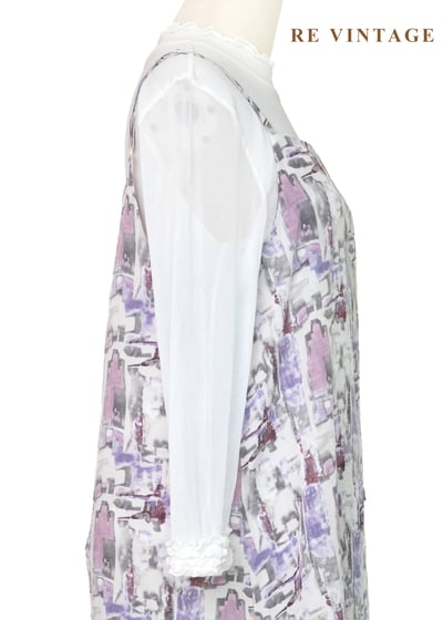 蒙馬特的街頭畫板細肩帶長洋裝9