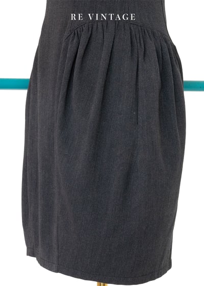 氣質單品 - 深灰色花苞綻放洋裝9