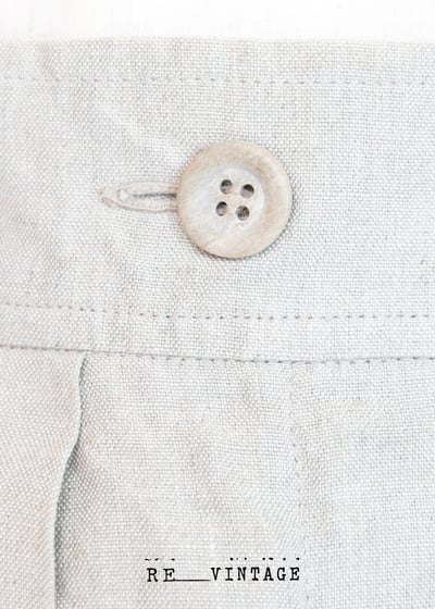 義大利製 - Escada 氣質麻料米白色及膝短褲11