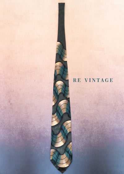 海地燈光折射抽象畫領帶3