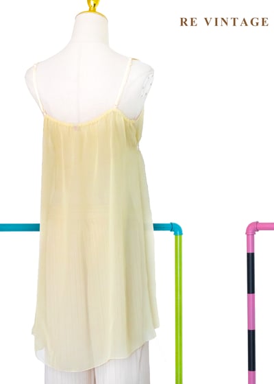 仲夏午茶 - 檸檬黃細肩帶背心10