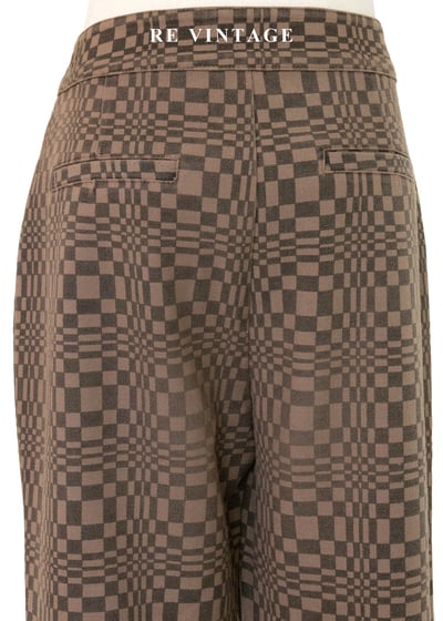 率性的復古棋盤格美褲（28"）10