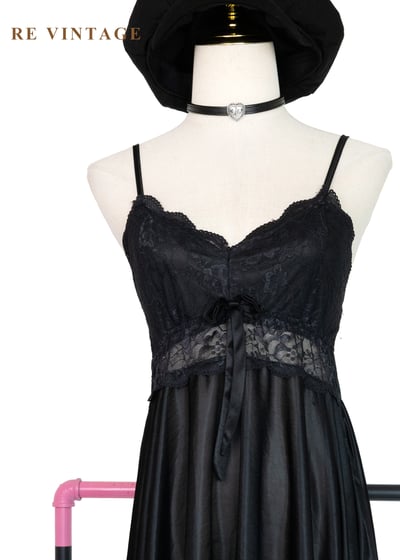 午夜蕾絲叛逆少女細肩帶內搭洋裝3