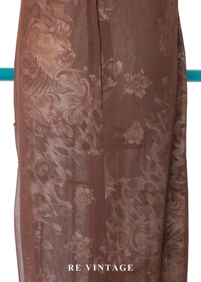 虎虎生風巧克力色長洋裝13