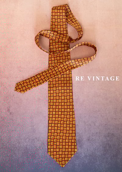 暖暖南瓜色方格領帶6