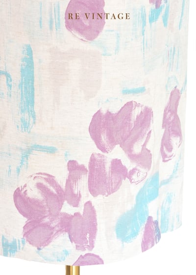 馬卡龍粉藍粉紫色一片式中長裙（26")9