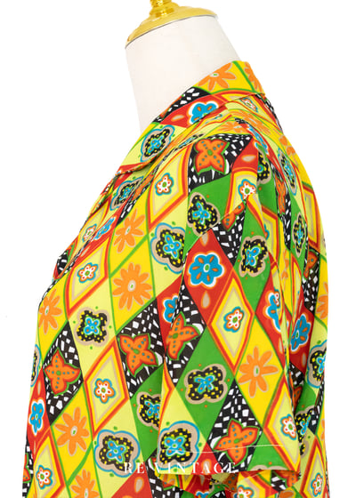 嘉年華夏日拼圖短版上衣8