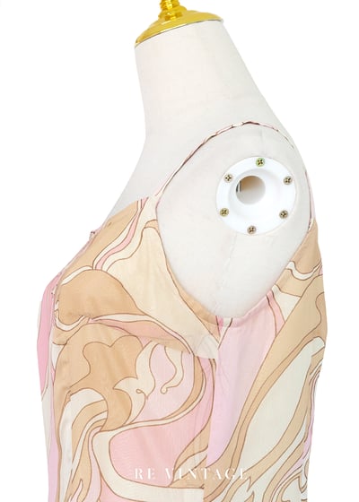 草莓咖啡流動線條細肩帶洋裝7