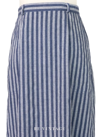Blue Voyage海風藍白直條長裙（24"）3