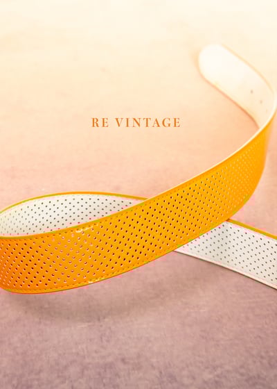 亮橘色造型皮帶5