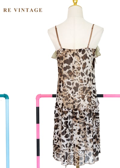 野性秩序 - 甜辣森林荷葉豹紋細肩帶上衣11