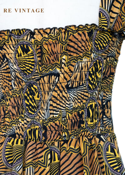 規律的幾何迷宮夏日派對洋裝14