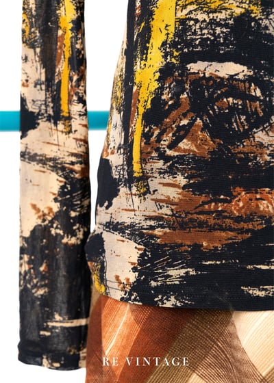 Abstract Brush work 長袖上衣12