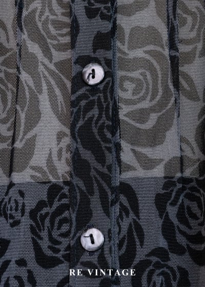 黑灰系玫瑰少女透膚背心4