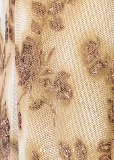 褐金色薄霧般的浪漫旋律長洋裝10