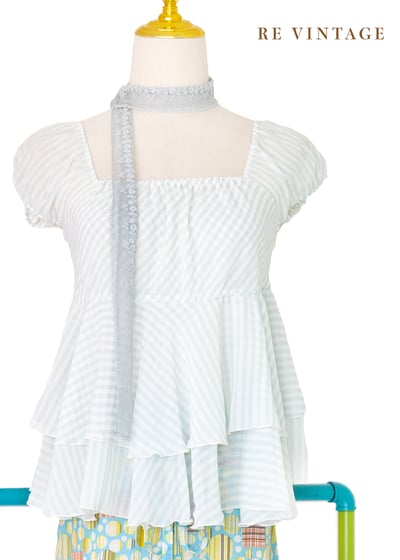 小公主清新淡綠色上衣1