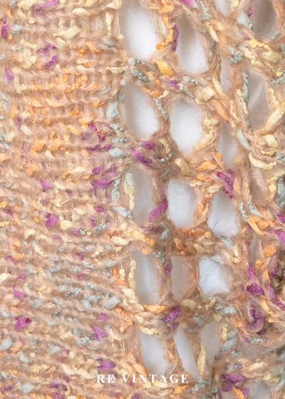 夕陽下的橘光蜘蛛網空氣感毛衣洋裝9