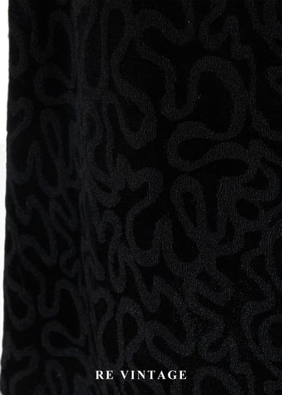 觸覺故事暗黑花朵絨布中長裙（24-26”)5