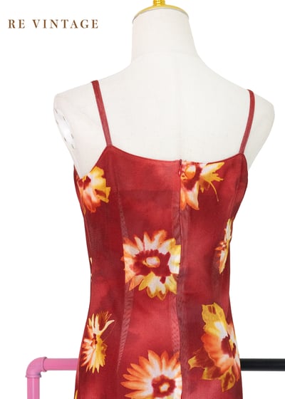 烈日向日葵細肩帶洋裝11