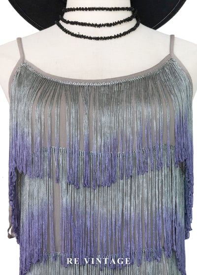 Jazz Age 迷霧漸層紫流蘇背心3