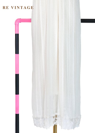 奶白色蕾絲仙氣光芒洋裝4