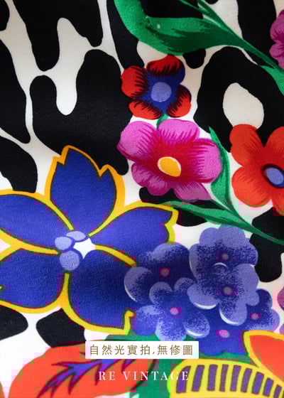 小豹的彩虹花園高腰短裙（26"）10