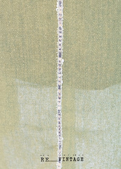 草綠色氣質不規則下擺中長裙9