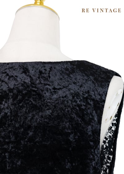 蕾絲與絨布拼接之美美小背心10