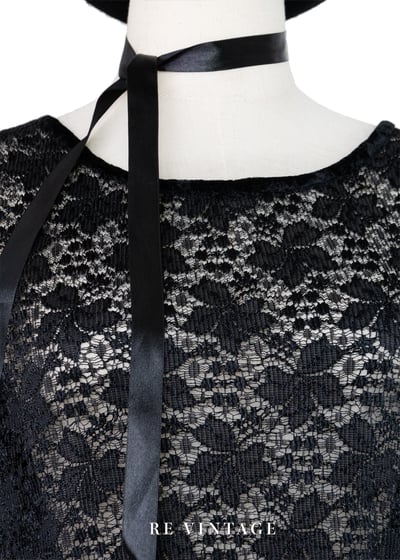 蕾絲與絨布拼接之美美小背心3