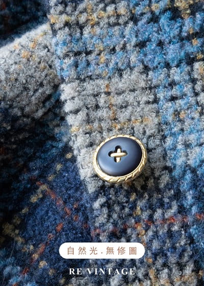 海洋藍系重磅粗花格紋西裝外套13