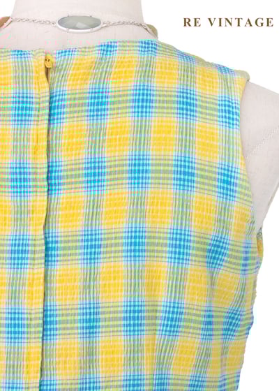 檸檬藍午後野餐夏日洋裝13