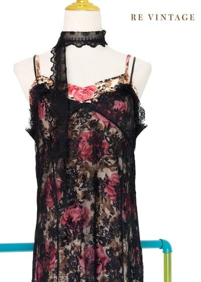 甜美玫瑰獵人細肩帶洋裝10