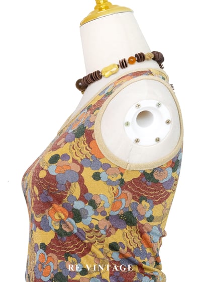 甜蜜復古花叢背心7