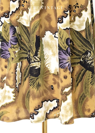 Tropic Mirage 熱帶幻影紫花天堂中長裙（24-29")）4