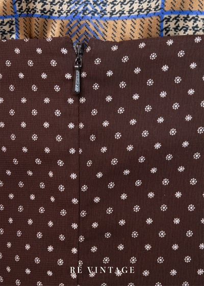 Mini 小花巧克力色吊帶短洋裝9