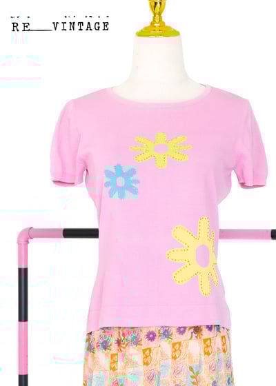 你是小花三朵小花薄款針織上衣8