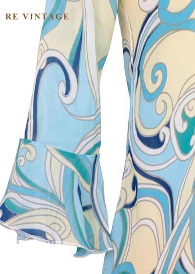 海潮迷幻普普風漩渦雪紡洋裝4