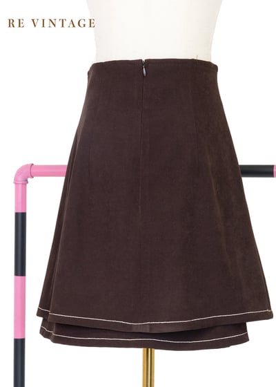 必備單品 - Cocoa雙層巧克力短裙 （27"）8