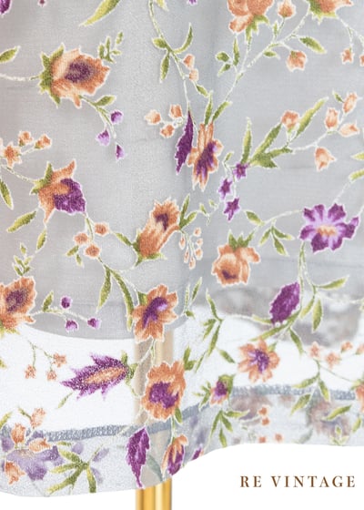 Spring Garden 淺灰網紗長裙（26-30"）5